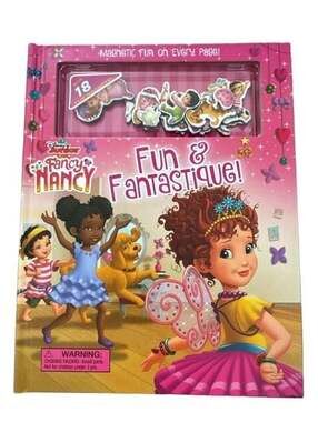 Disney Junior Fancy Nancy Fun & Fantastique! Magnetic Hardcover Book with 18 Mag